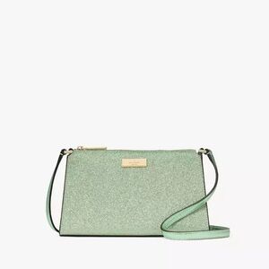 Kate Spade Kenzie Seawater Green Glitter Mini Crossbody